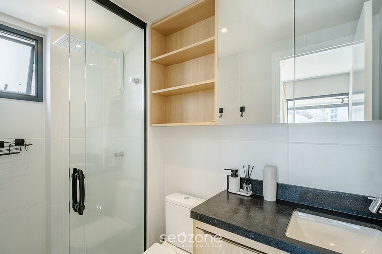 Apto en edif. c/ piscina a 400m del Mar - BLB0507