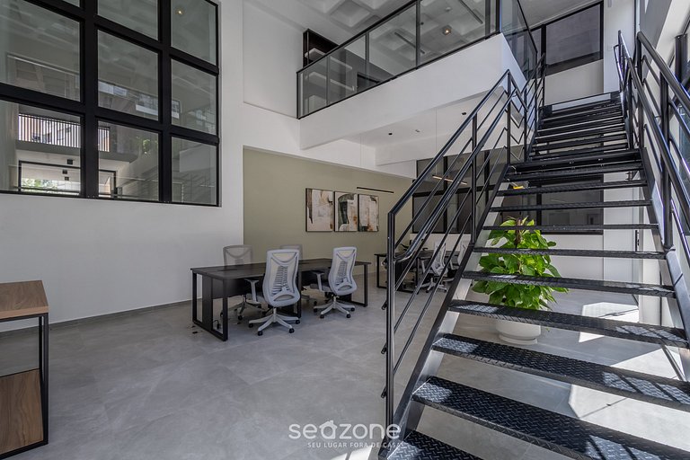 Estudio en Cond. con piscina en Floripa OGD0401