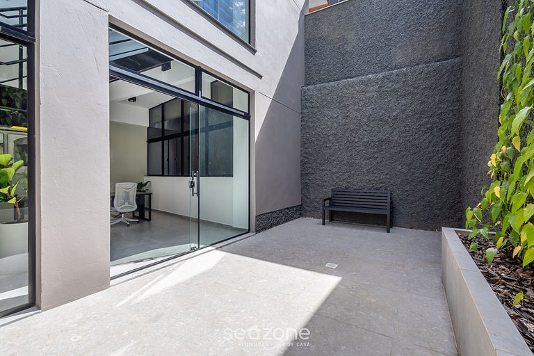 Estudio en Cond. con piscina en Floripa OGD0401