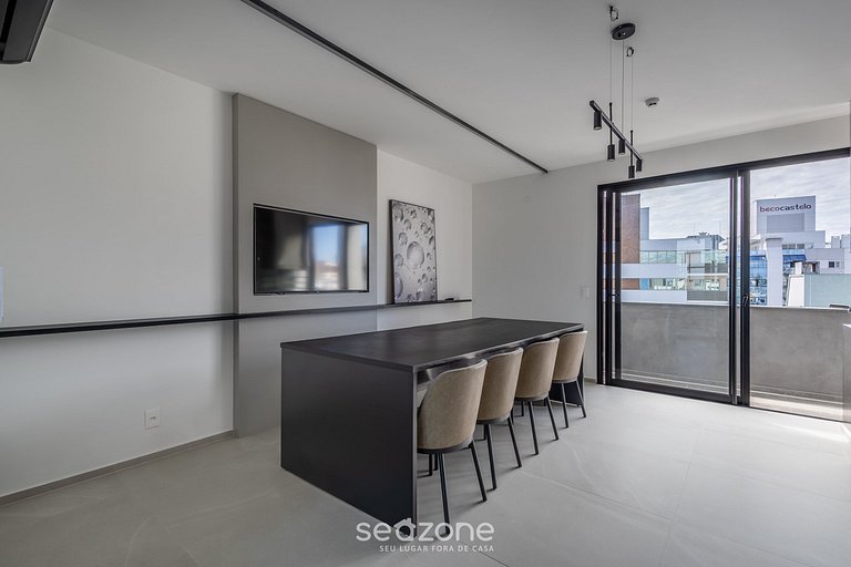 Estudio en Cond. con piscina en Floripa OGD0704