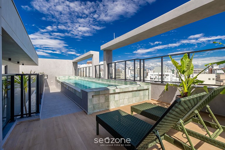 Estudio en Cond. con piscina en Floripa OGD0401