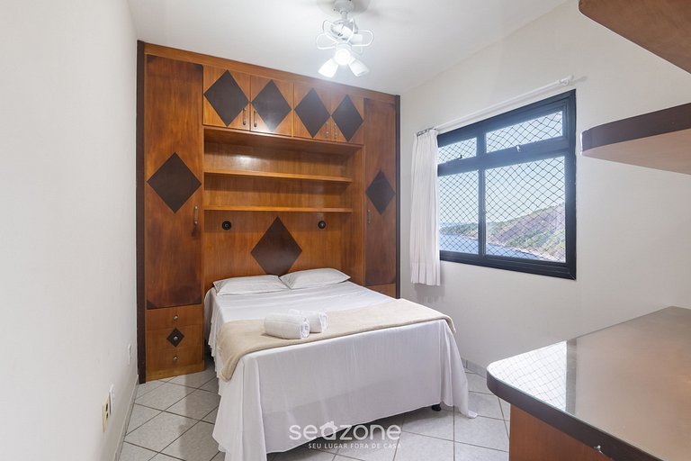 Apto c/ varanda e vista mar em Guarapari - DBH0807