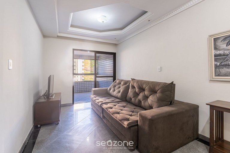 Apto c/ varanda e vista mar em Guarapari - DBH0807