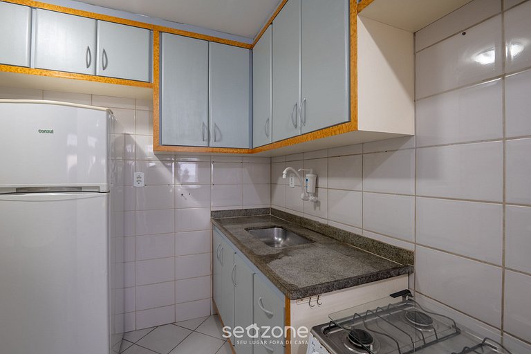 Apto c/ varanda e vista mar em Guarapari - DBH0807