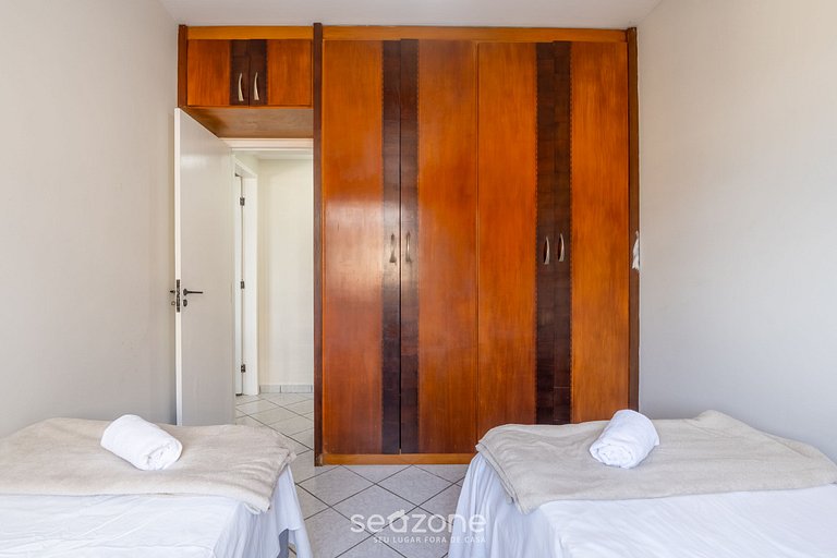 Apto c/ varanda e vista mar em Guarapari - DBH0807