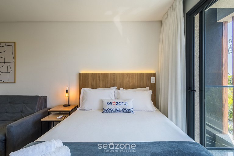 Studio c/ varanda a 50m da Praia em Penha PSO0302