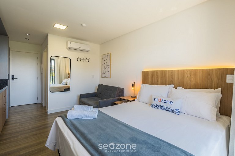 Studio c/ varanda a 50m da Praia em Penha PSO0302