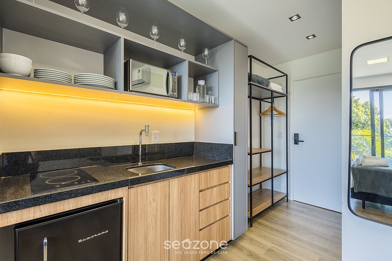 Studio c/ balcón y vista, 50m de la playa PSO0302