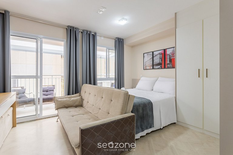 Estudio con balcón a 500m del metro - MOP0103