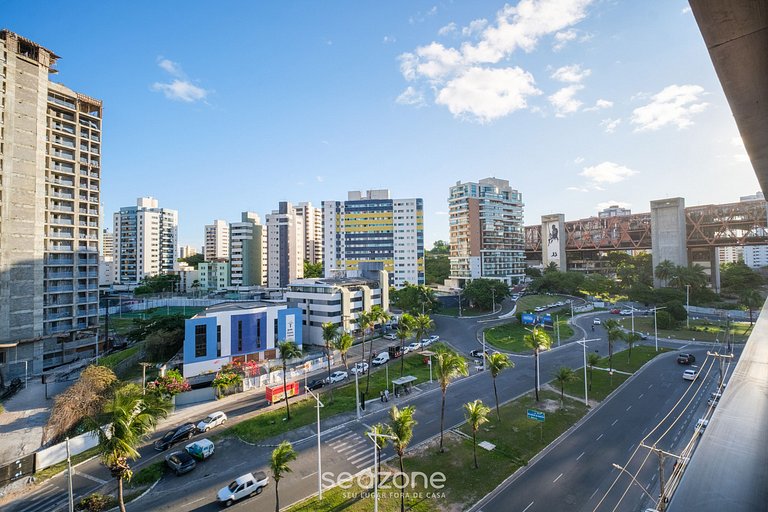 Apto cerca del mar en edificio c/ piscina SMT0505