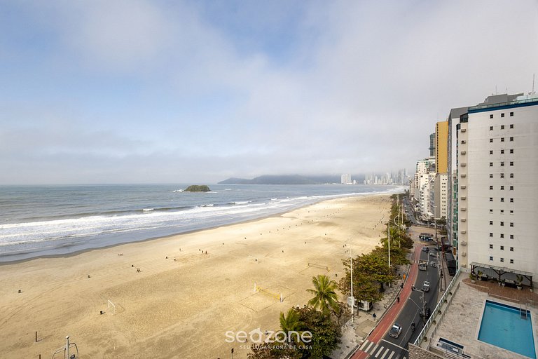 Apto c/ varanda e vista frente Mar em BC - IPC0902