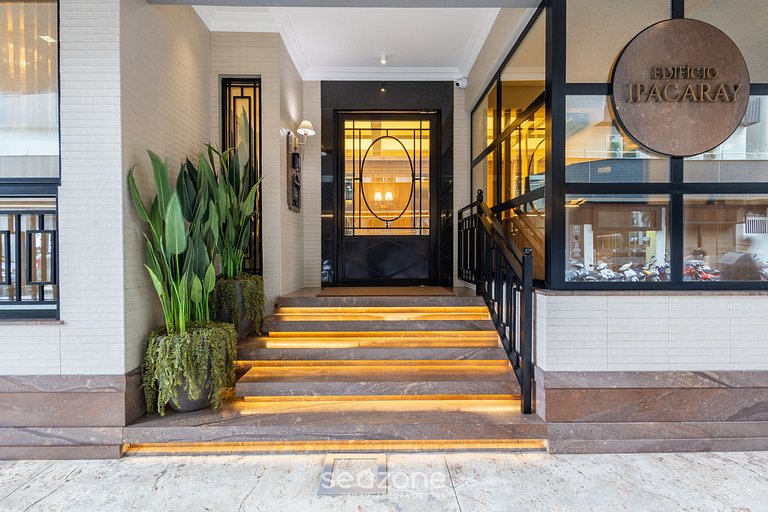 Apto c/ varanda e vista frente Mar em BC - IPC0902