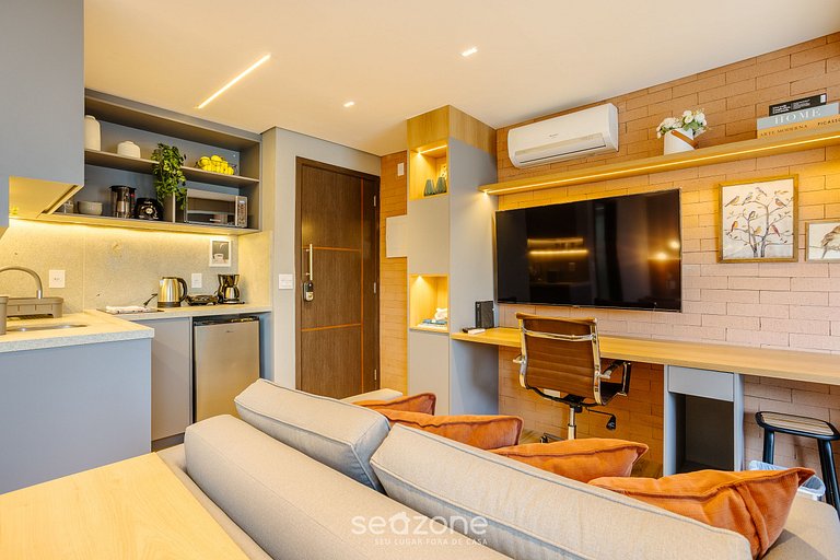 Estúdio com varanda em Pinheiros-SP FDK0074