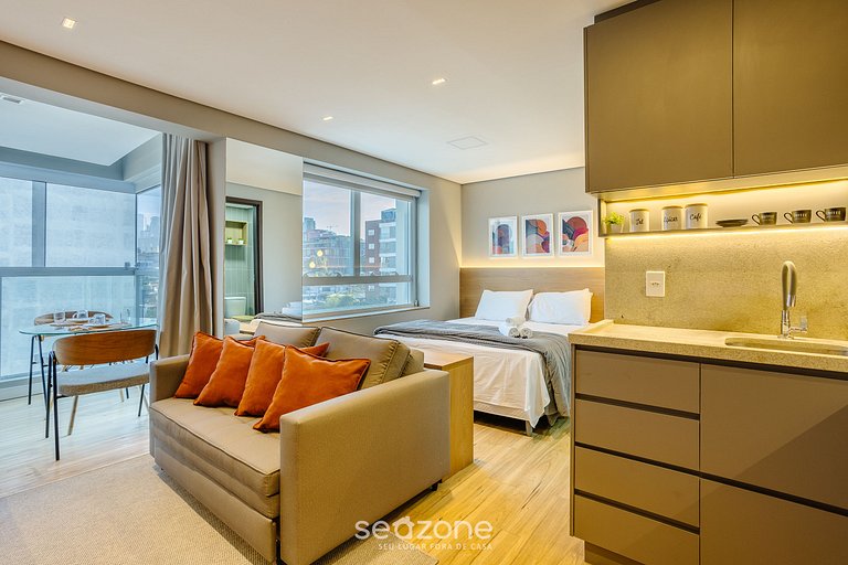 Estudio con balcón en Pinheiros-SP FDK0074