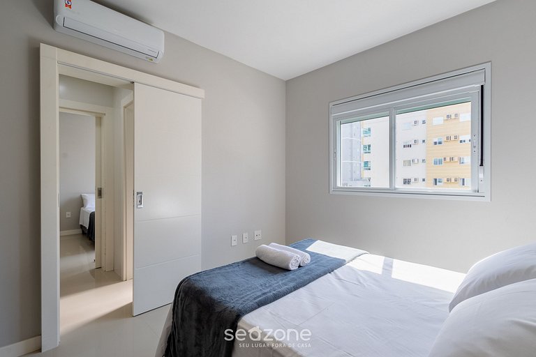 Apto c/ Churrasqueira a 550m da Praia RAA0301