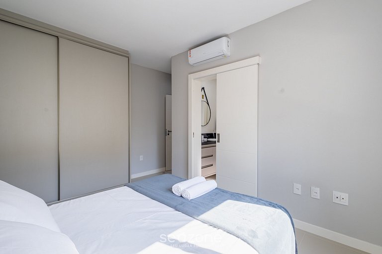 Apto c/ Churrasqueira a 550m da Praia RAA0301