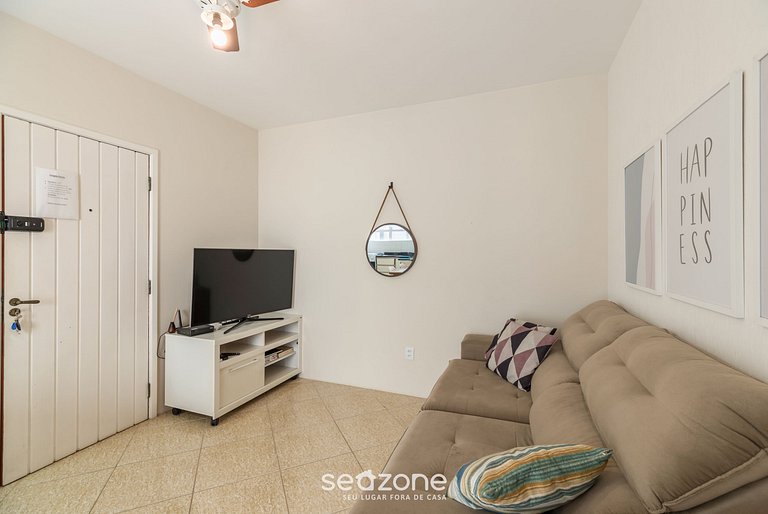 Apartamento c/ Churrasqueira 450m da Praia RCI0201