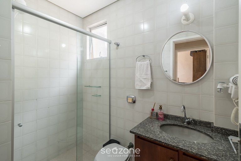 Apartamento c/ Churrasqueira 450m da Praia RCI0201