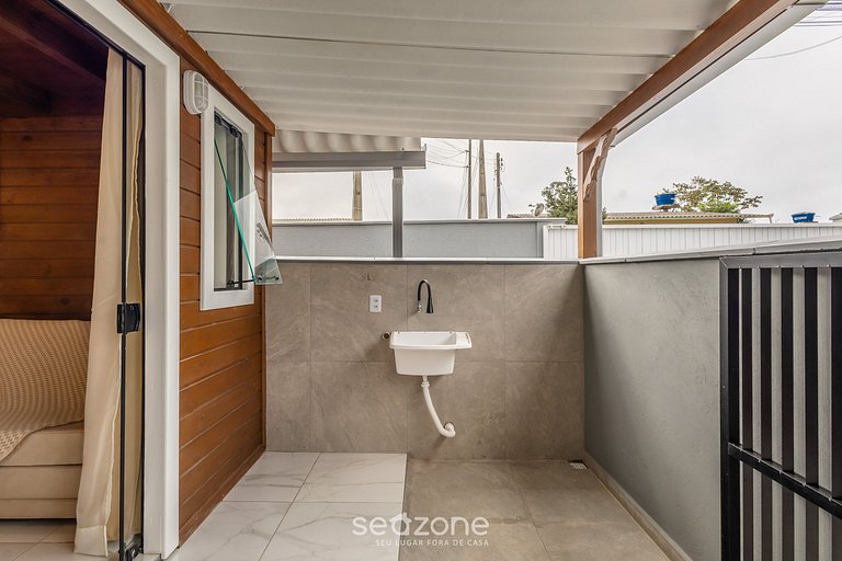 Cabaña c/ balcón a pocos minutos del mar VIL0001