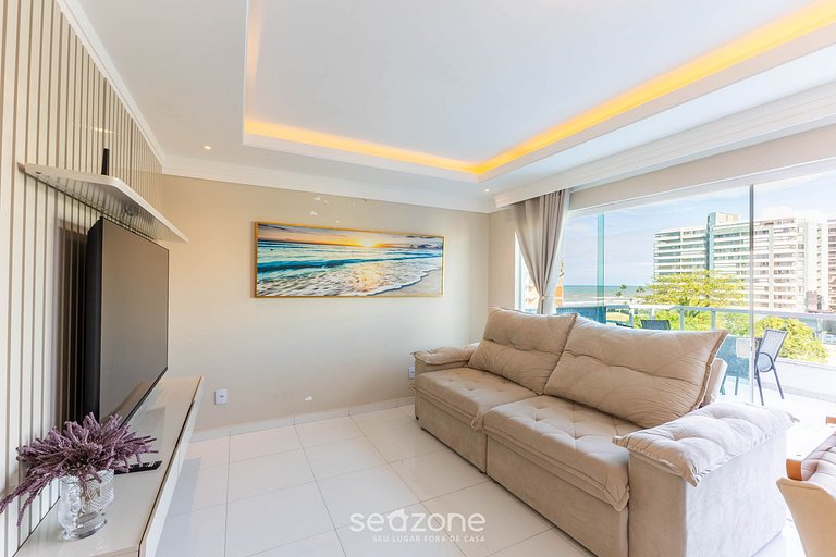 Apto c/ Vista Mar a 200m da Praia TSR0501