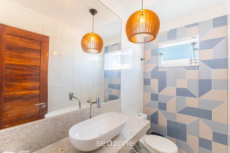 Apto c/ Vista Mar a 200m da Praia TSR0501