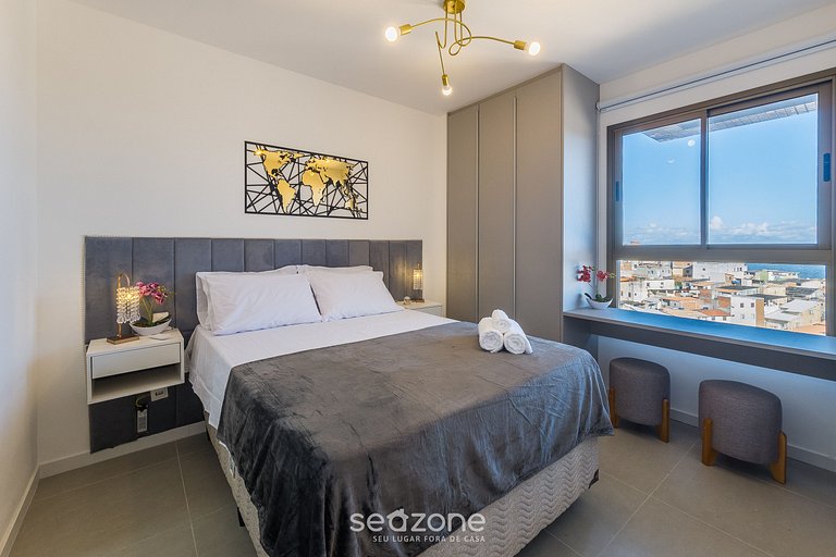 Apto com Vista Mar em Cond. c/ Piscina EDF0503