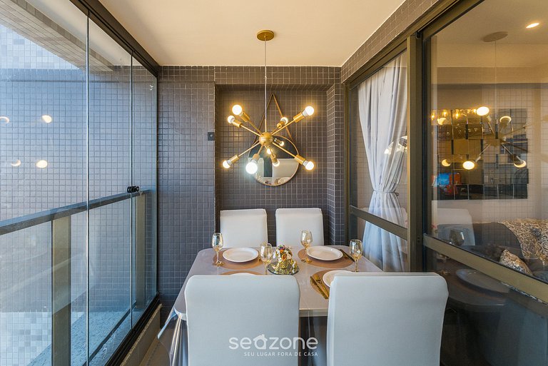 Apto com Vista Mar em Cond. c/ Piscina EDF0503