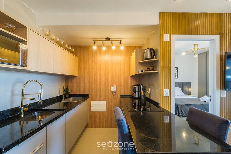 Apto com Vista Mar em Cond. c/ Piscina EDF0503