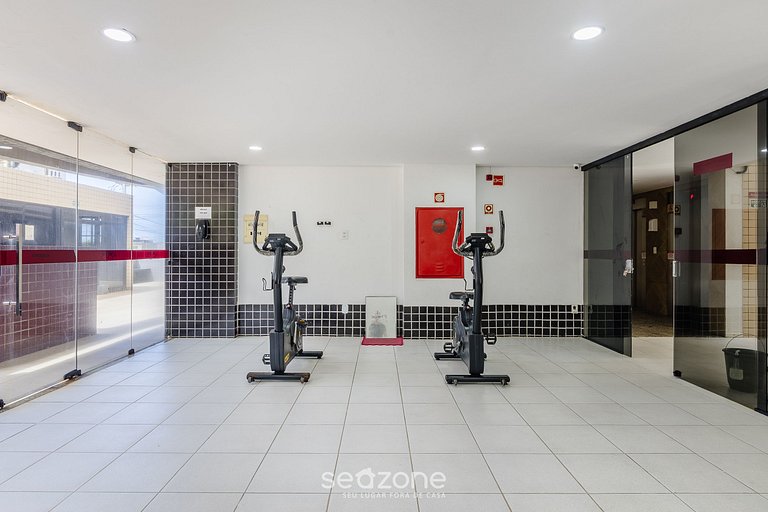 Studio em cond. c/ piscina a 190m da Praia ERE0302