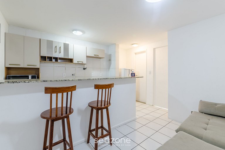 Estudio en cond. c/ piscina a 190m del mar ERE0302