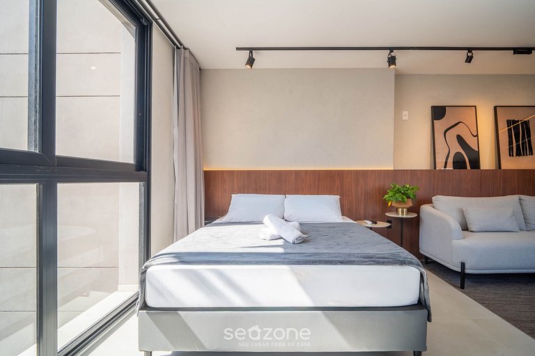 Estúdio em Cond. c/ Piscina em Floripa OGD0704