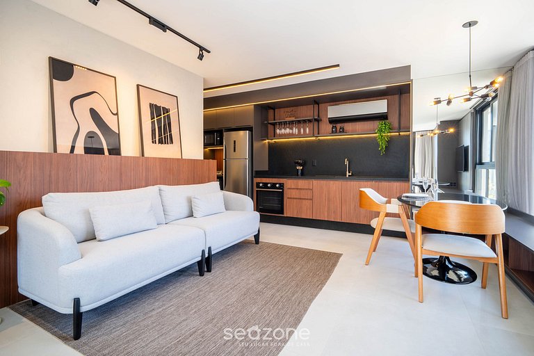 Estudio en Cond. con piscina en Floripa OGD0704