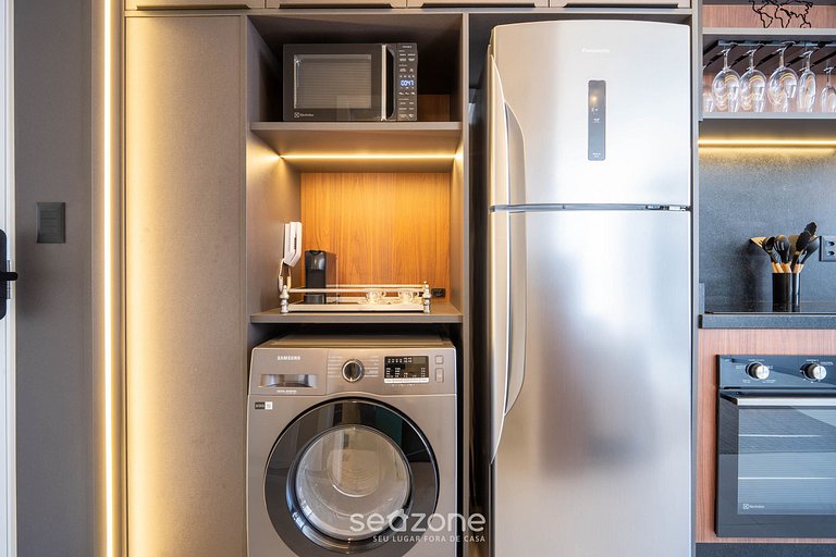 Estudio en Cond. con piscina en Floripa OGD0704