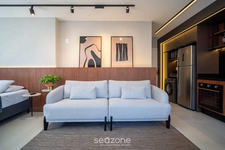 Estudio en Cond. con piscina en Floripa OGD0704