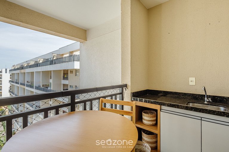 Apto 1 Quarto em Cond. c/ Piscina TCR0913