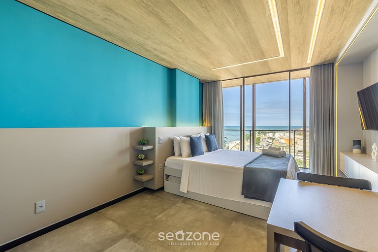 Studio c/ varanda a passos da Praia - NWT1320