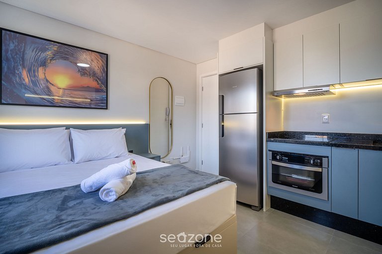 Espacio moderno c/ balcón a 10m de playa AAR0203