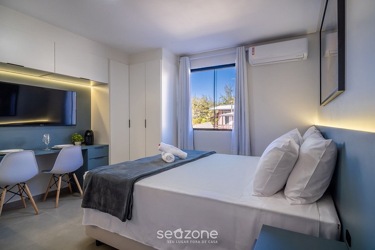 Espacio moderno c/ balcón a 10m de playa AAR0203