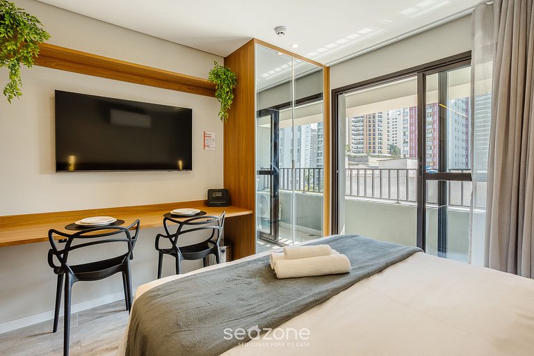 Studio c/ varanda prox. ao Allianz Parque CEP0128