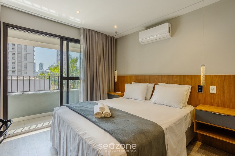 Studio con balcón cerca del Allianz Parque CEP0128