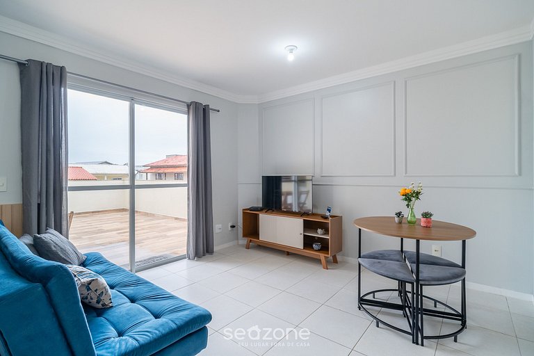 Apto 2Qts c/ Churrasqueira a 270m da Praia CCC0302