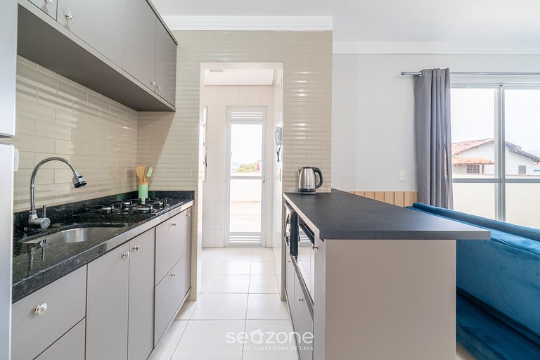 Apto 2Qts c/ Churrasqueira a 270m da Praia CCC0302