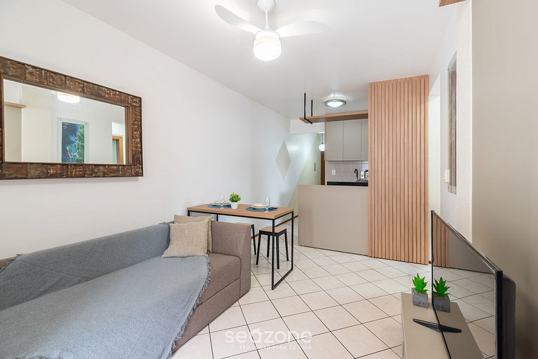 Belo apto aconchegante a 4min do mar AMC0204