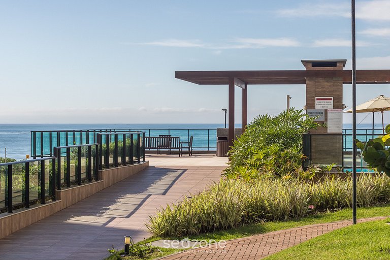 Apto Vista Mar, cond pé na areia c piscina VAC0704