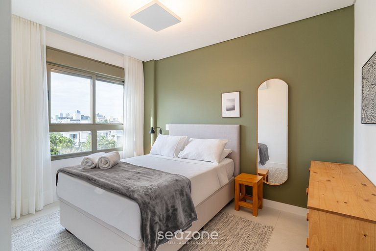 Apto 1 dormitorio 550 m de playa de Jurerê CEJ0304