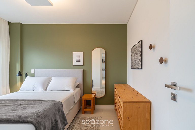 Apto 1 dormitorio 550 m de playa de Jurerê CEJ0304