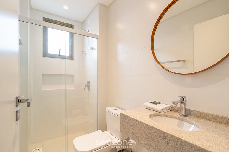 Apto 1 dormitorio 550 m de playa de Jurerê CEJ0304