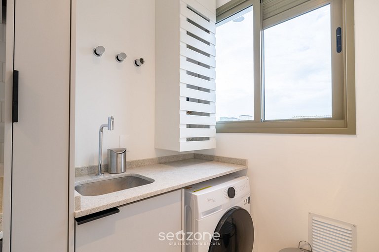 Apto 1 dormitorio 550 m de playa de Jurerê CEJ0304