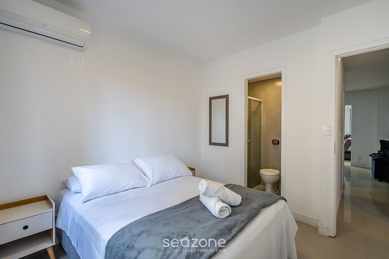 Apto completo a 50m da praia central - GCO0302