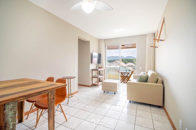 Apto con balcón y parrilla a 450m del mar REH0203